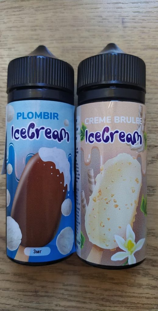 Жидкость для электронных сигарет Ice cream 120ml