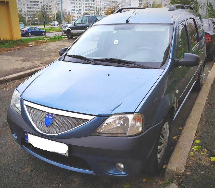 Аренда авто под выкуп долгосрочная Дачия Логан Киев без залога универсал пассажирский 7-ми местный