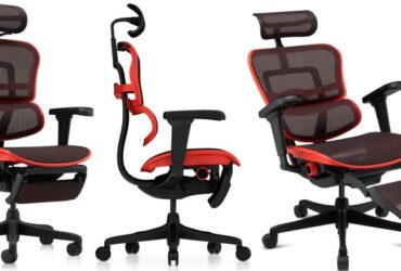 Геймерское кресло Ergohuman Ultra X9 Gaming Legrest Equator красное