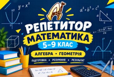 Запрошуємо учнів 5–9 класів на індивідуальні заняття з математики